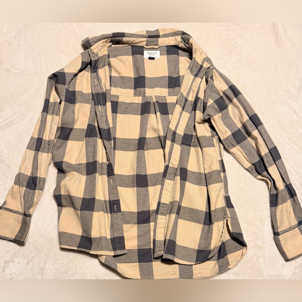 AE Women’s Flannel Black/tan (blue)
